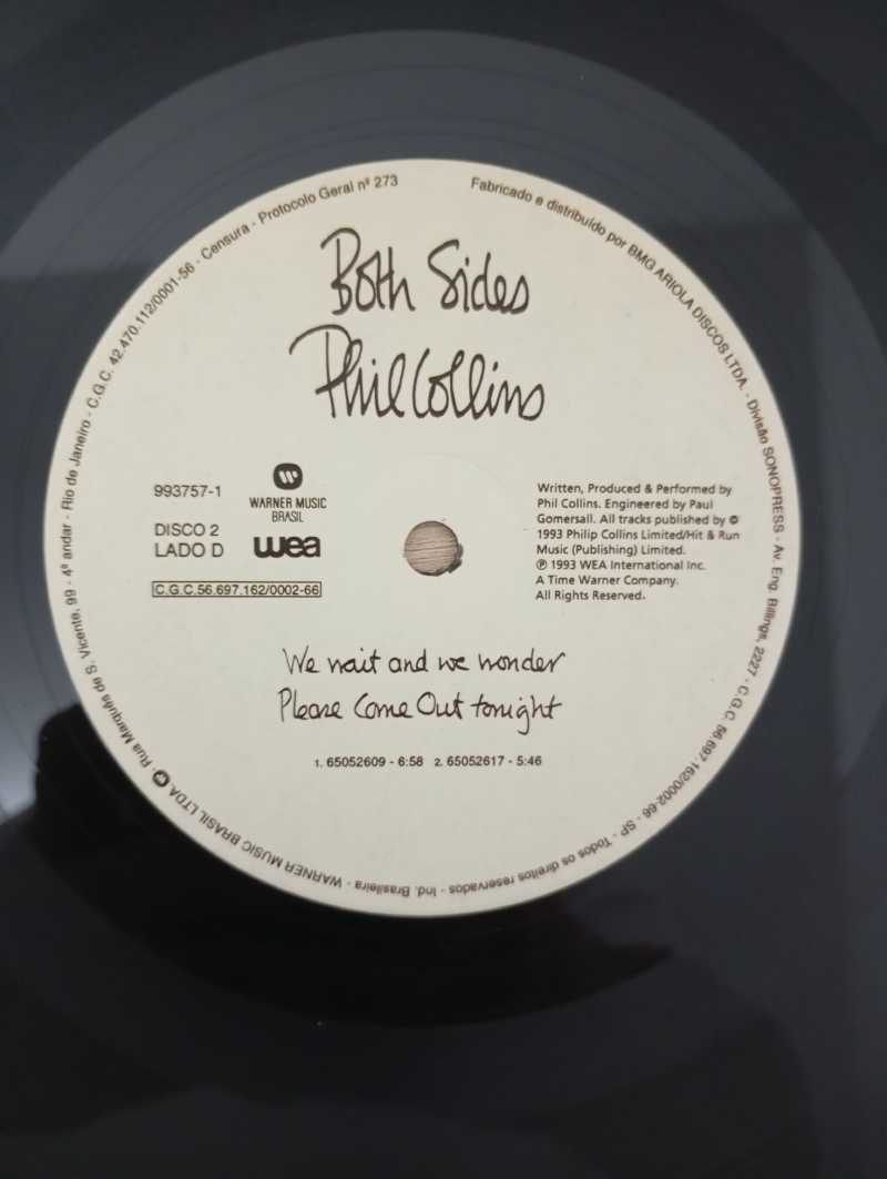 Lp Vinil Phil Collins Both Sides Duplo