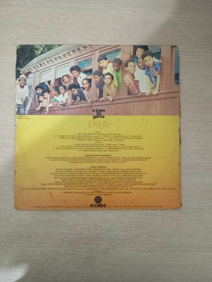 Lp Vinil Carlos Dafé O Trem Da Gente Autografado C Encarte