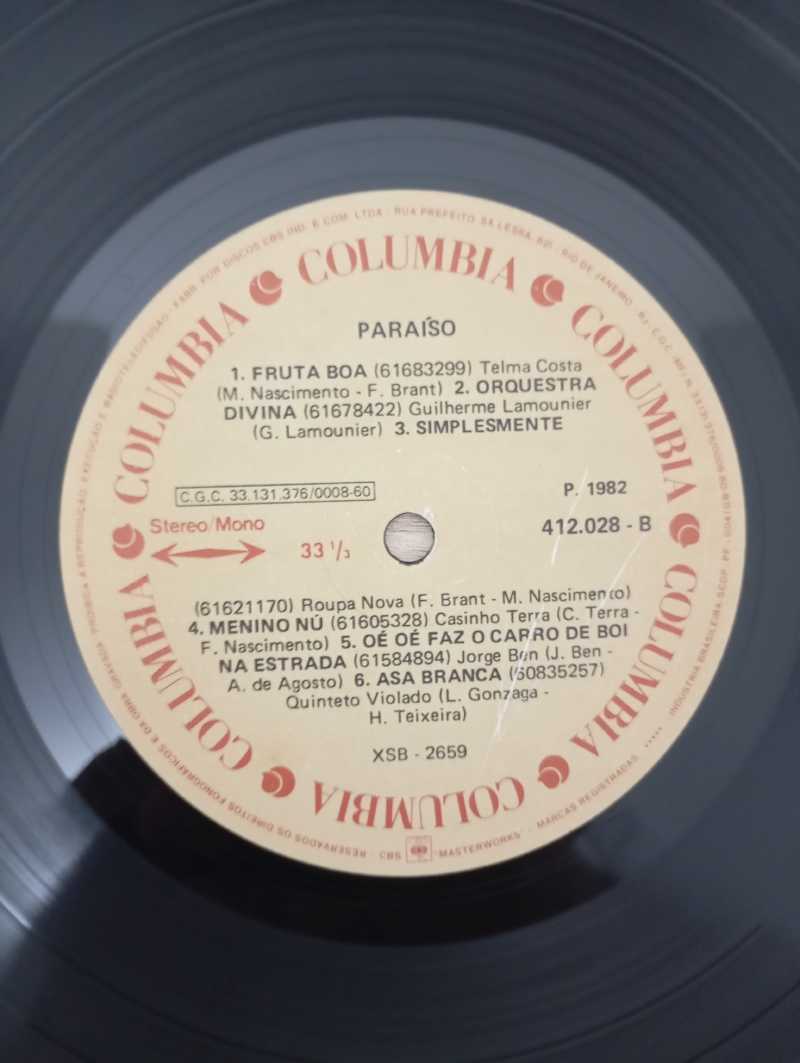 Lp Vinil Paraíso Trilha Sonora Nacional