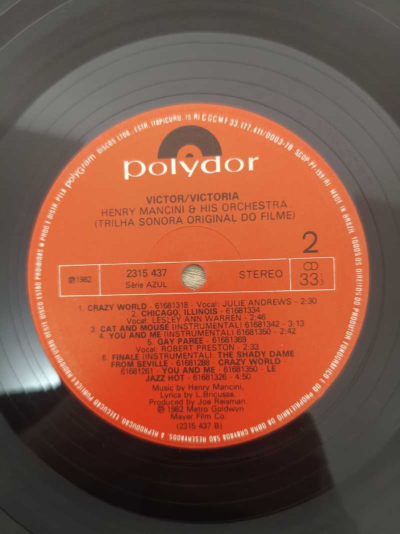 Lp Vinil Henry Mancini Blake Edwards Victor/Victoria