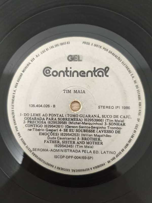 Lp Vinil Tim Maia Tim Maia, Leia