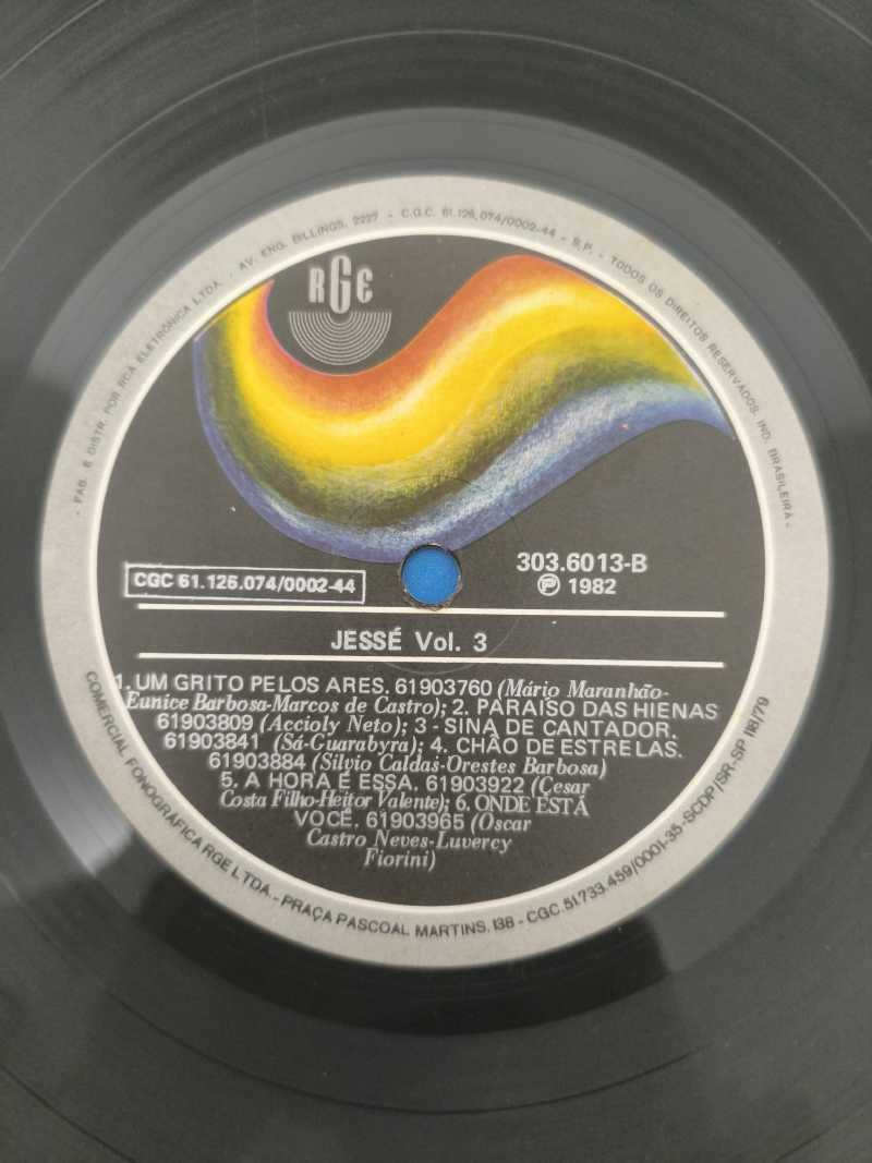 Lp Vinil Jessé 1982 Com Encarte