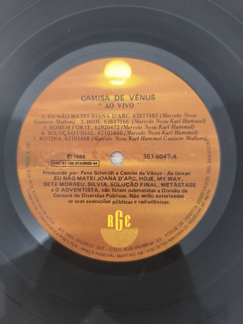Lp Vinil Camisa De Vênus Viva