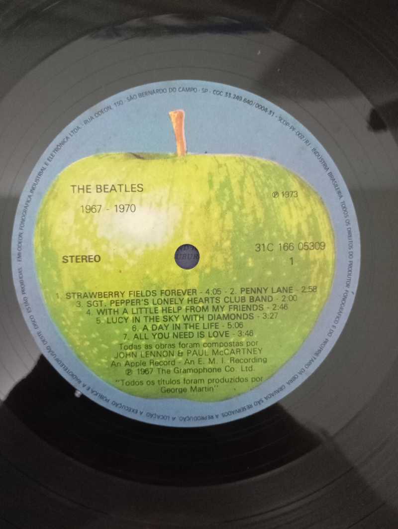 Lp Vinil The Beatles 1967-1970 Duplo Com Encartes