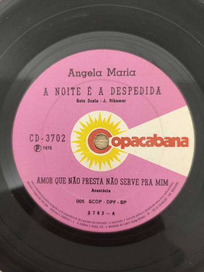 Compacto Vinil Ângela Maria A Noite É A Despedida