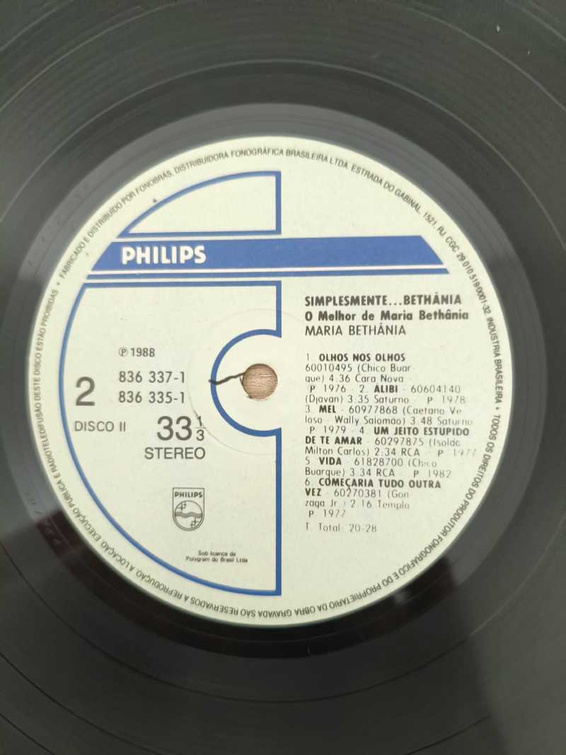 Lp Vinil Maria Bethânia Simplesmente O melhor de Duplo