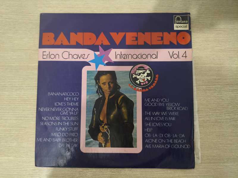 Lp Vinil Banda Veneno Internacional Erlon Chaves Vol. 4