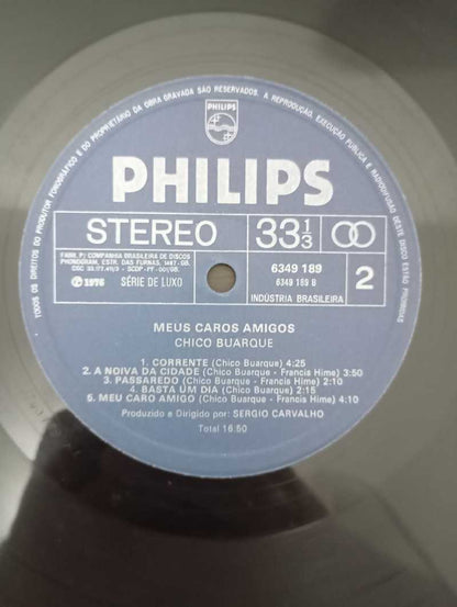 Lp Vinil Chico Buarque Meus Caros Amigos Com Encarte