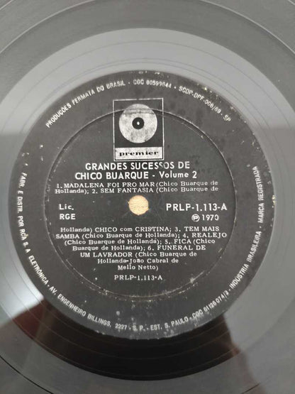 Lp Vinil Chico Buarque Grandes Sucessos de Vol. 2, Leia