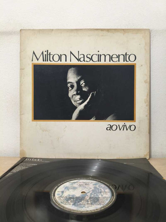 Lp Vinil Milton Nascimento Ao Vivo Capa Dupla Com Encarte