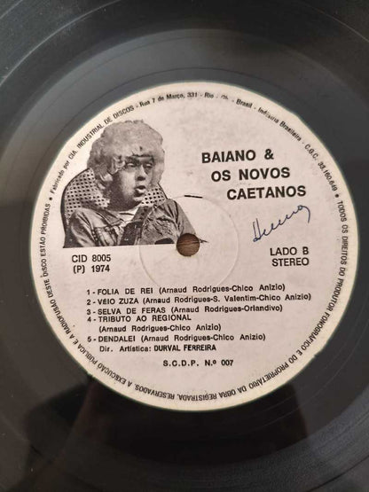 Lp Vinil Baiano & Os Novos Caetanos 1974