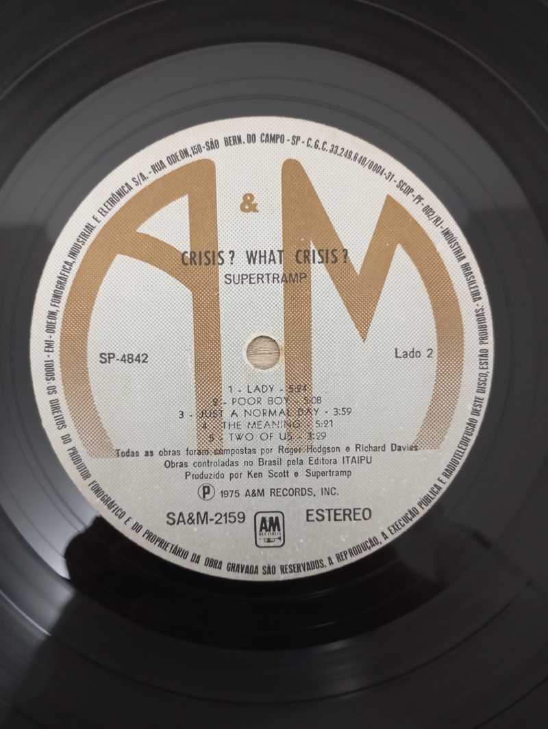 Lp Vinil Supertramp Crisis? What Crisis?