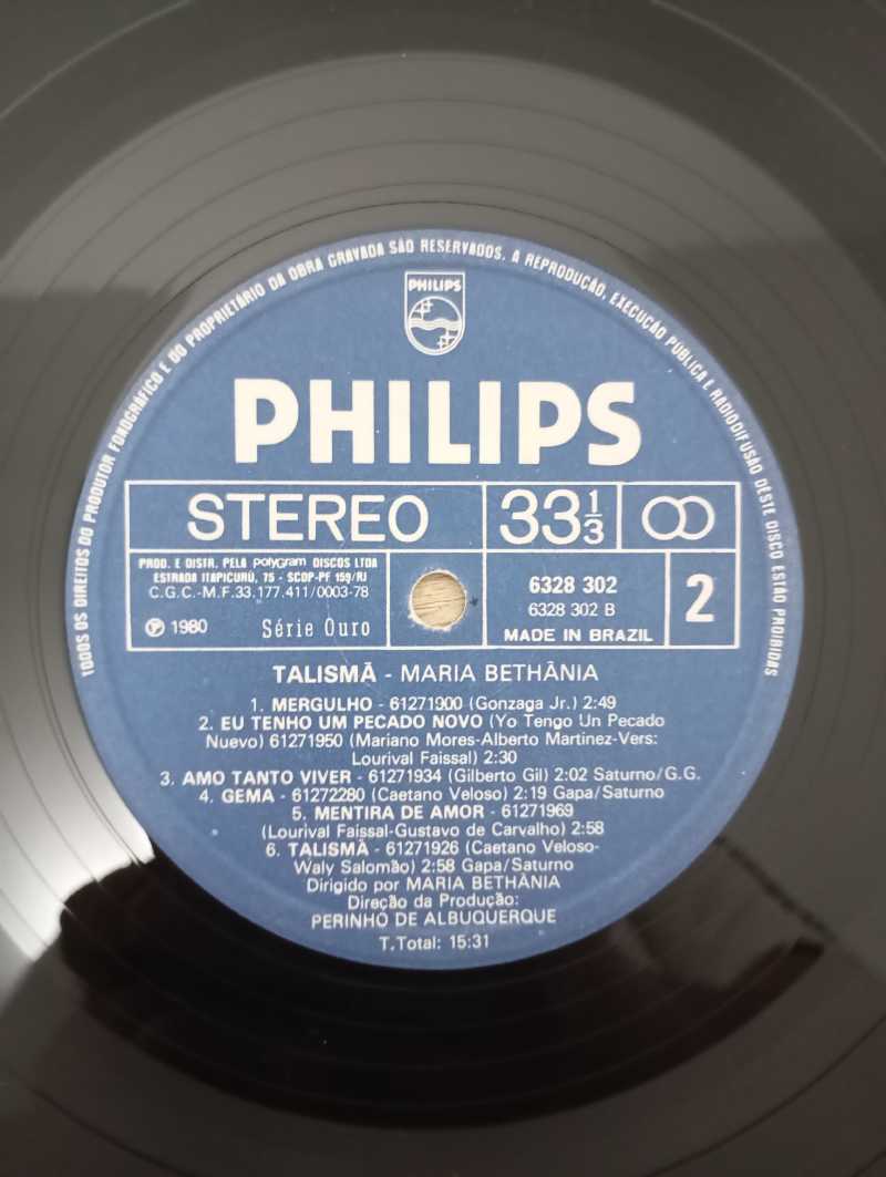 Lp Vinil Maria Bethânia Talismã Com Encarte