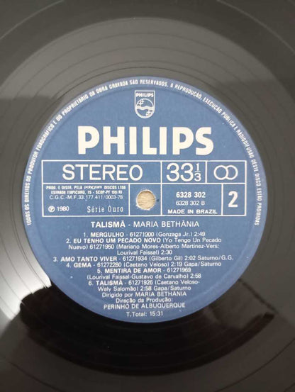 Lp Vinil Maria Bethânia Talismã Com Encarte