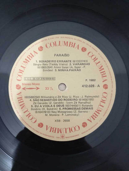 Lp Vinil Paraíso Trilha Sonora Nacional