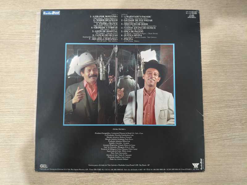 Lp Vinil Tião Carreiro E Pardinho A Majestade "O Pagode"