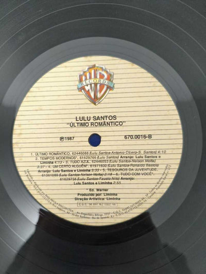 Lp Vinil Lulu Santos Último Romântico Com Encarte