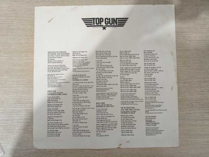 Lp Vinil Top Gun Ases Indomáveis Com Encarte