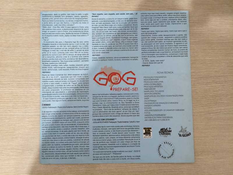 Lp Vinil GOG Prepare-se! Com Encarte
