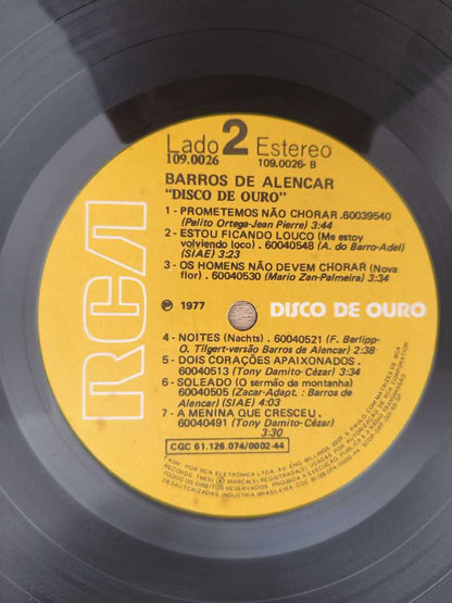 Lp Vinil Barros De Alencar Disco De Ouro