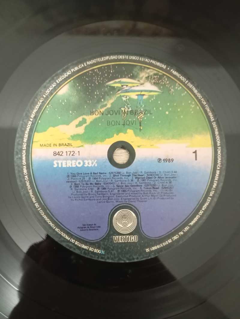 Lp Vinil Bon Jovi In Brazil