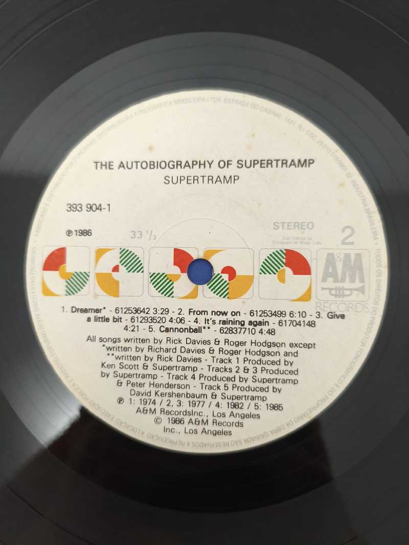 Lp Vinil Supertramp The Autobiography Of Com Encarte
