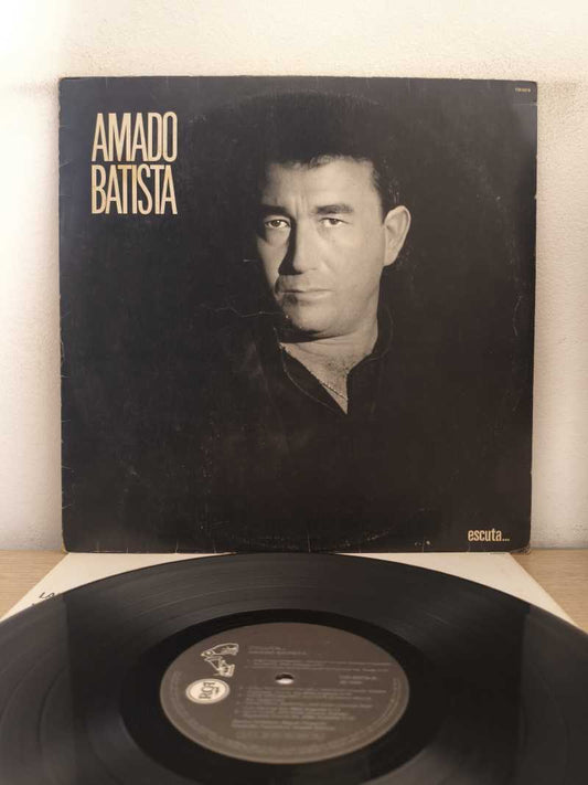 Lp Vinil Amado Batista Escuta... Com Encarte