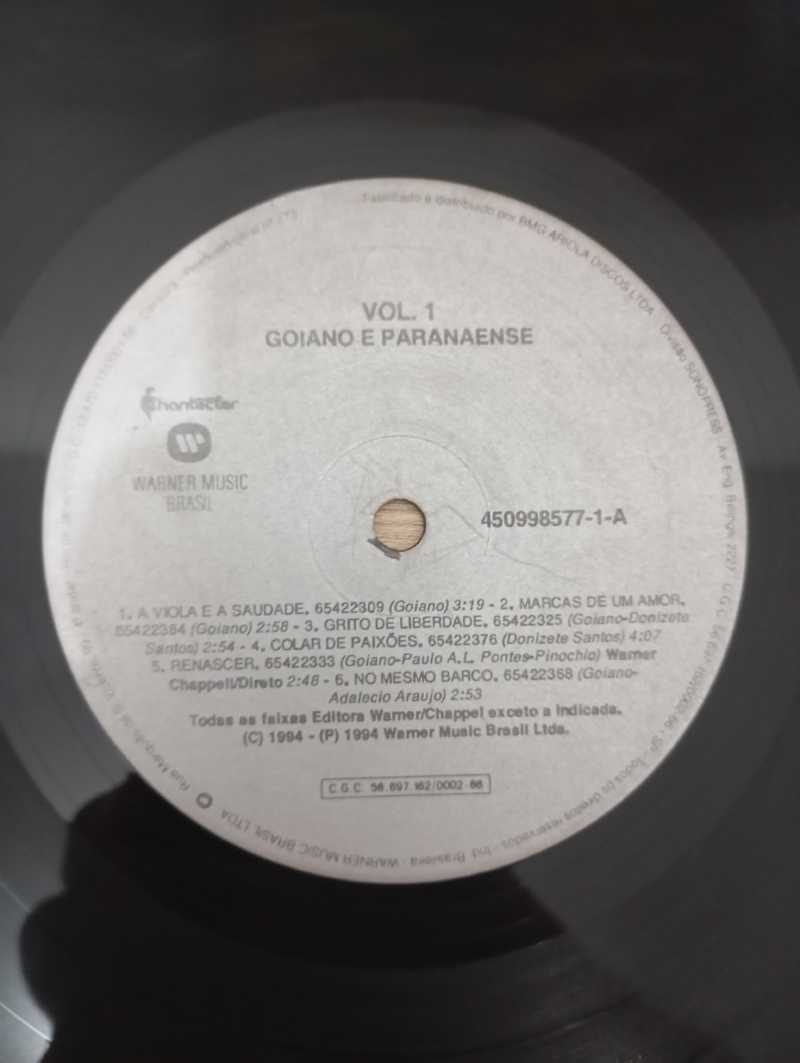 Lp Vinil Goiano & Paranaense 1994