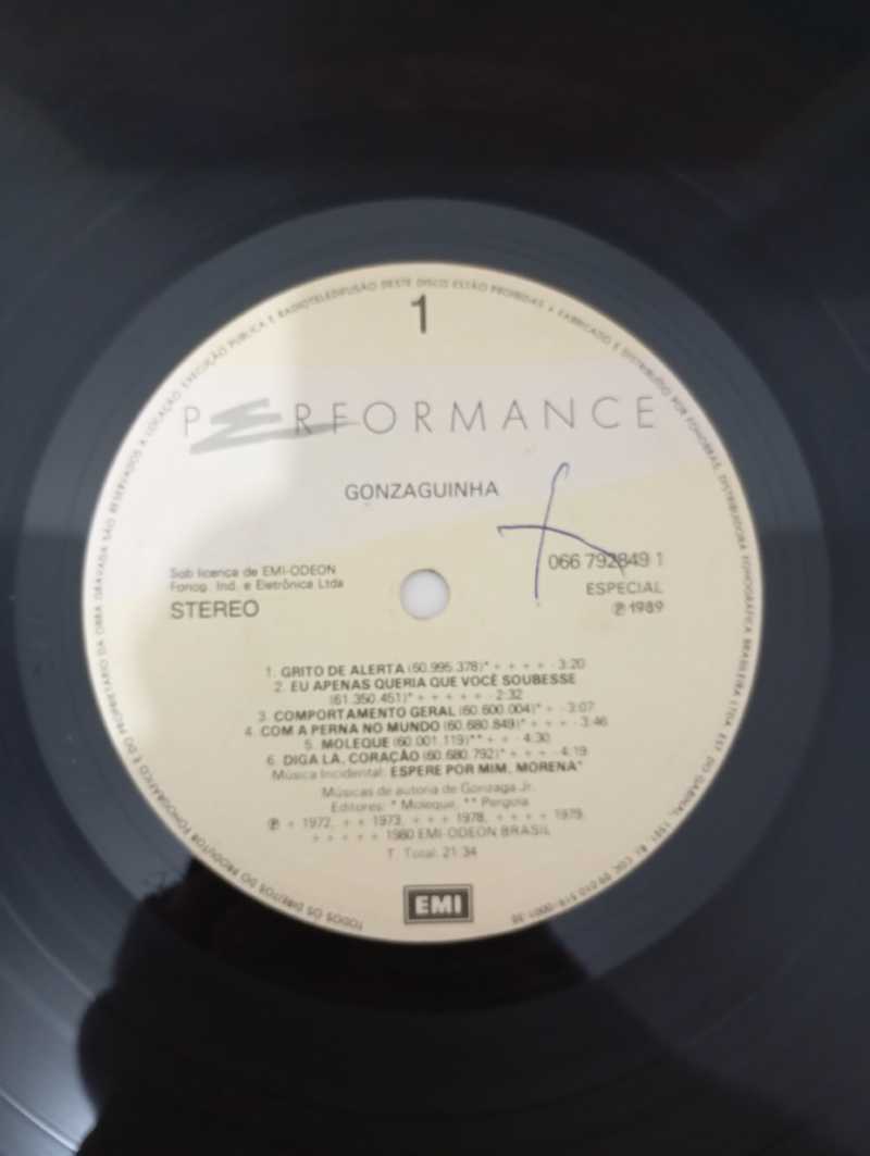 Lp Vinil Gonzaguinha Performance Com Encarte
