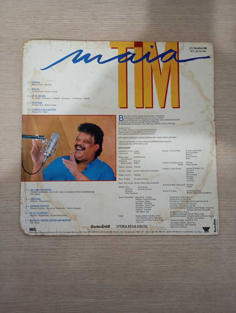 Lp Vinil Tim Maia 1986