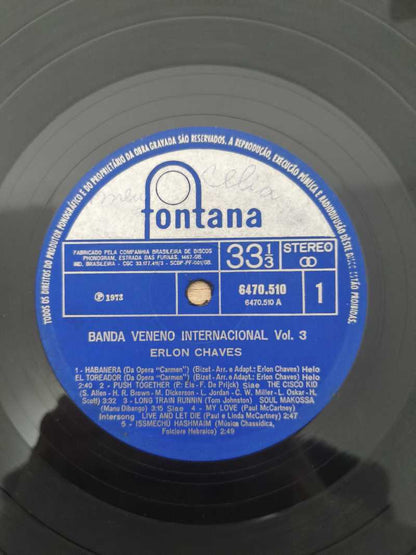 Lp Vinil Banda Veneno Internacional Erlon Chaves Vol. 3