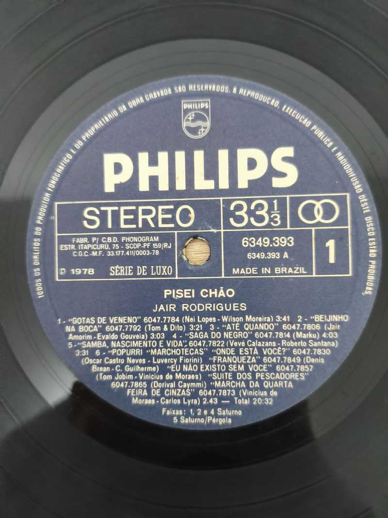 Lp Vinil Jair Rodrigues Pisei Chão