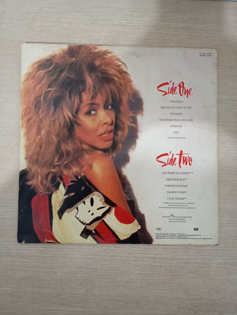 Lp Vinil Tina Turner Break Every Rule Com Encarte