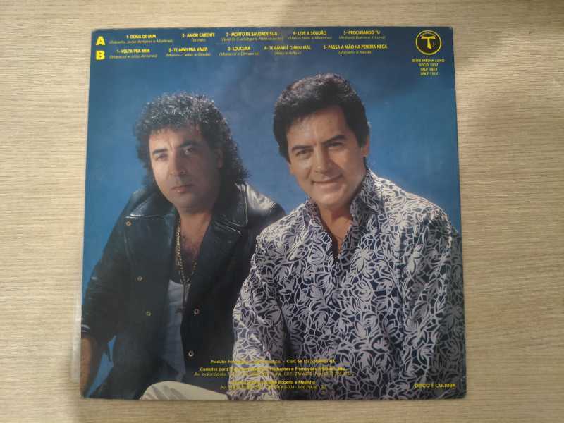 Lp Vinil Roberto E Meirinho Nota 10 Com Encarte