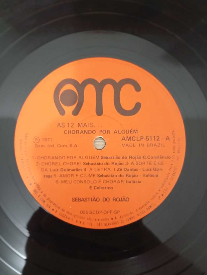 Lp Vinil Sebastião Do Rojão Chorando Por Alguém As 12 Mai
