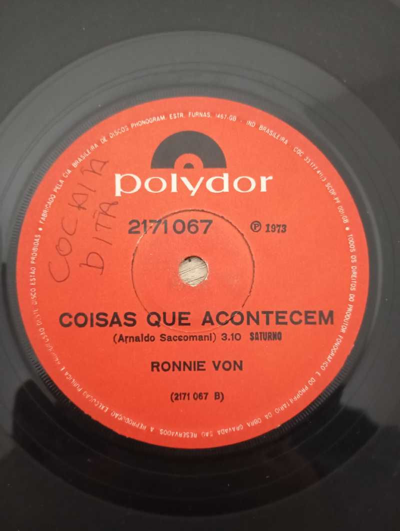 Compacto Vinil Ronnie Von Colher De Chá Coisas Acontecem