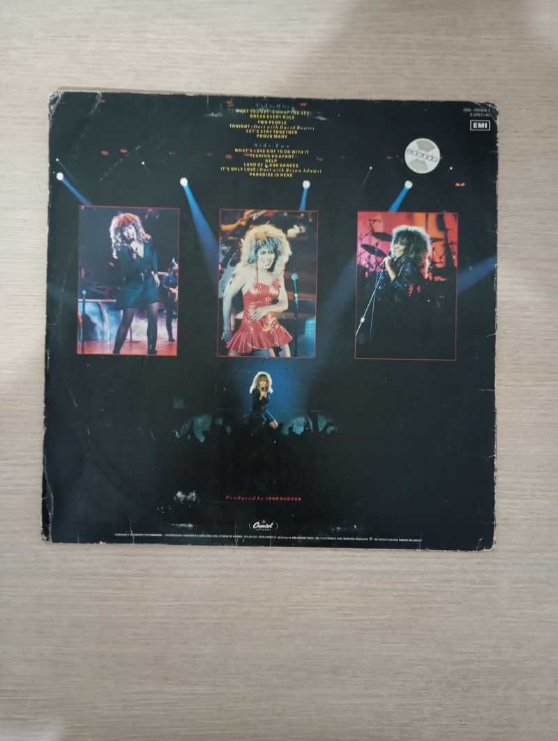 Lp Vinil Tina Turner Tina Live Com Encarte