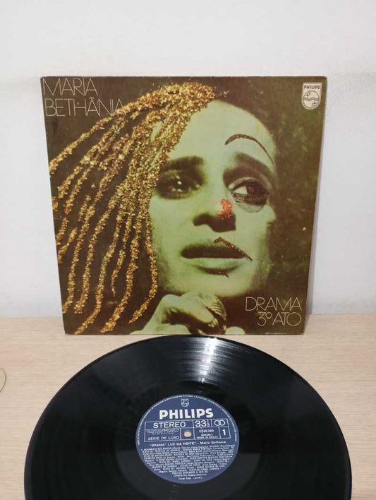 Lp Vinil Maria Bethânia Drama 3º Ato Luz Da Noite