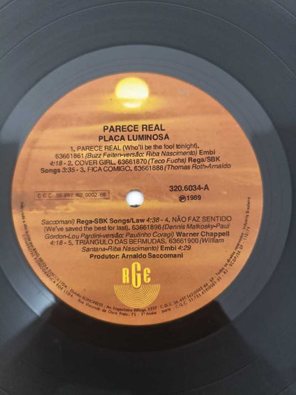 Lp Vinil Placa Luminosa Parece Real Com Encarte