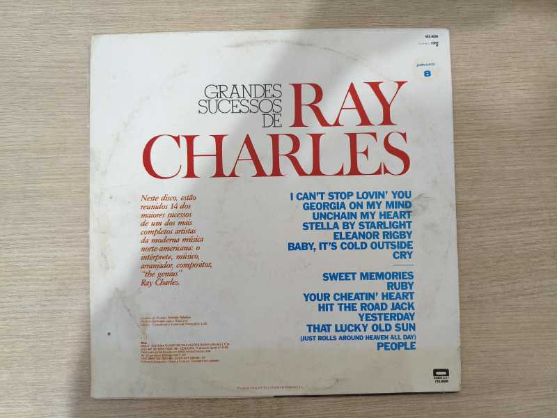 Lp Vinil Ray Charles Grandes Sucessos de