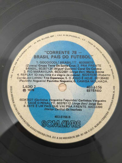 Lp Vinil Corrente 78 Brasil País do Futebol