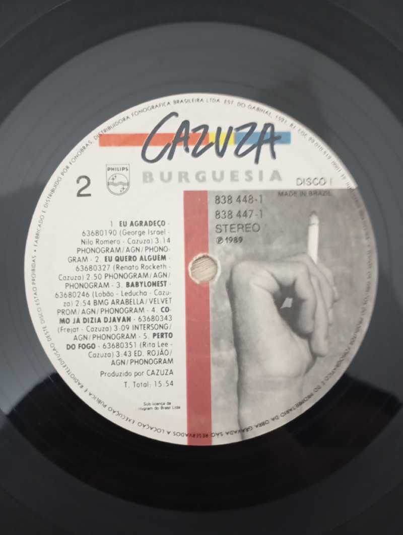 Lp Vinil Cazuza Burguesia Duplo Com Encarte