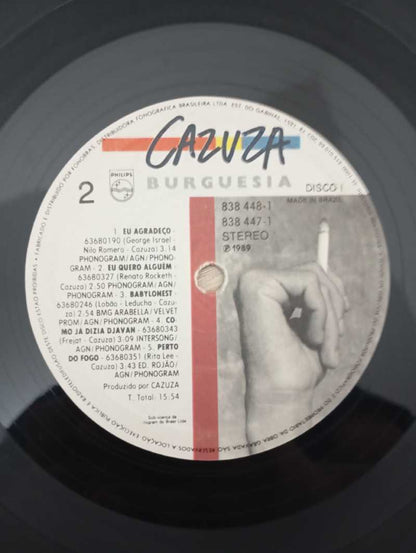 Lp Vinil Cazuza Burguesia Duplo Com Encarte