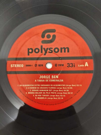 Lp Vinil Jorge Ben A Tábua De Esmeralda Com Encarte