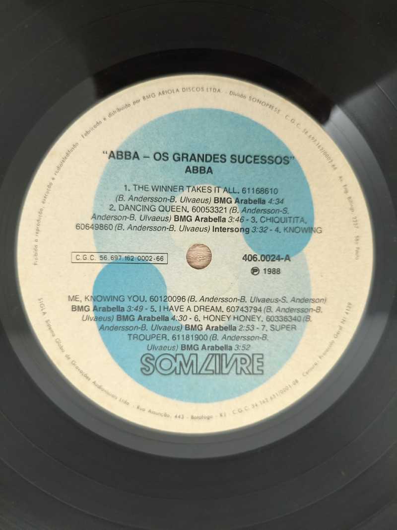 Lp Vinil ABBA Os Grandes Sucessos