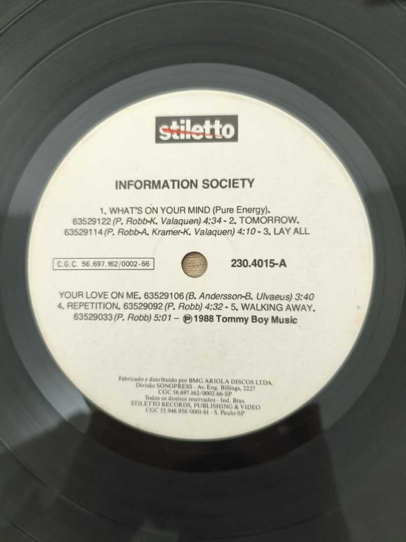 Lp Vinil Information Society 1988