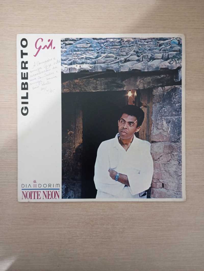Lp Vinil Gilberto Gil Dia Dorim Noite Neon Com Encarte