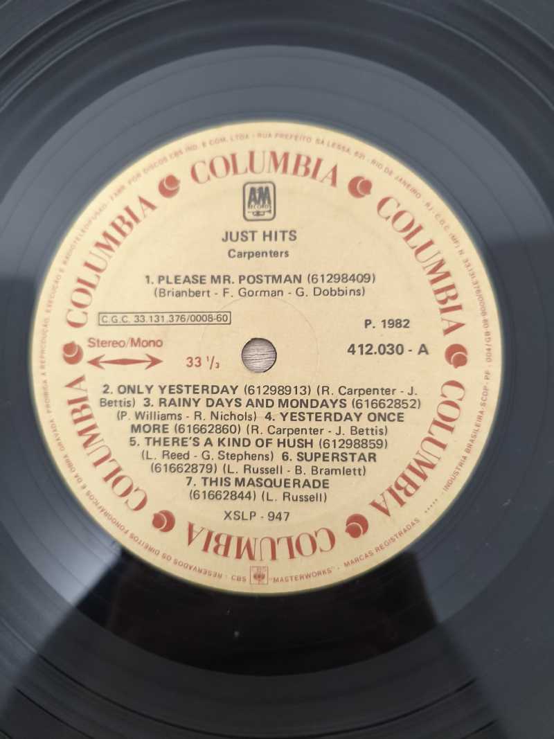 Lp Vinil Carpenters Just Hits