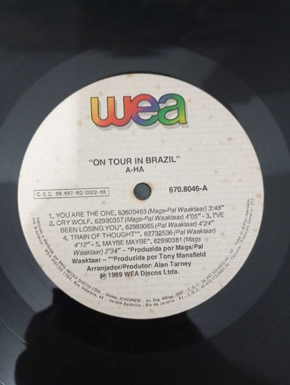 Lp Vinil a-ha On Tour In Brazil Com Encarte