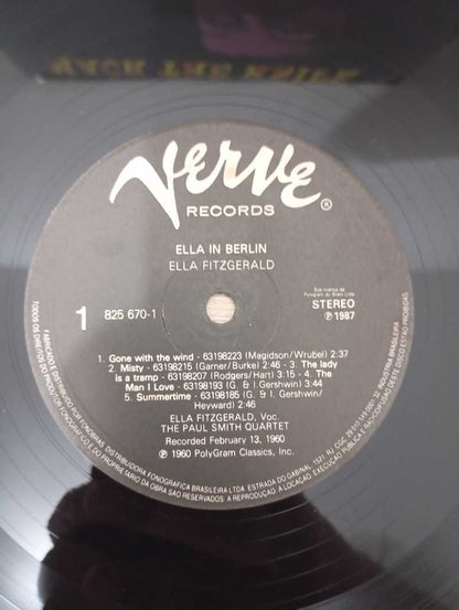 Lp Vinil Ella Fitzgerald Mack The Knife - Ella In Berlin
